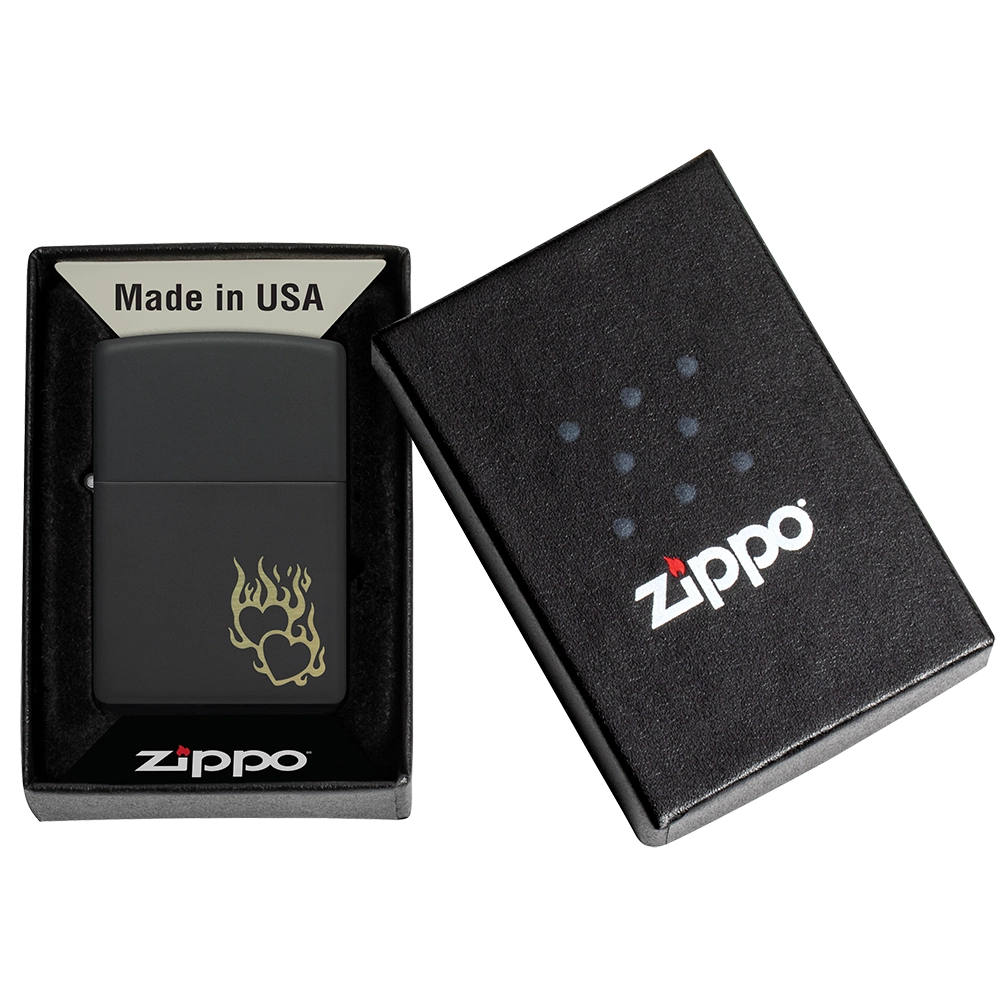 Encendedor Zippo Fire Heart Design