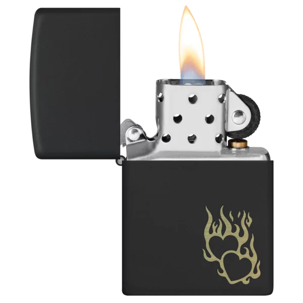 Encendedor Zippo Fire Heart Design - Imagen 3