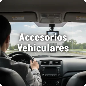 imagen hombre manejando accesorios para vehiculos