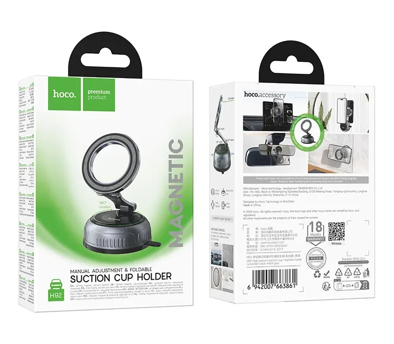 Soporte Vehicular Magnético H92 Hoco - Imagen 4